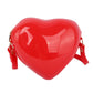 Red Heart Jelly Crossbody Bag