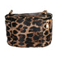 Leopard Moto Cosmetic Bag Shaped Handbag
