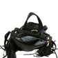 Black and Red Fringe Moto Backpack