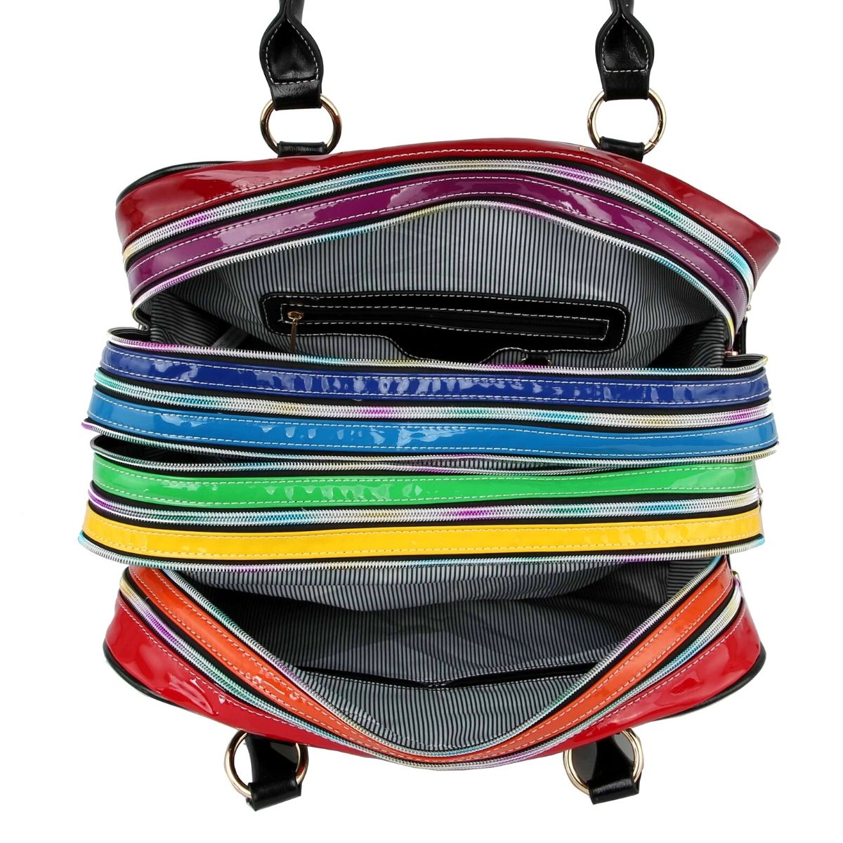 Giraffe Rainbow Zipper Handbag