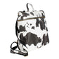 Cow Square Backpack Purse