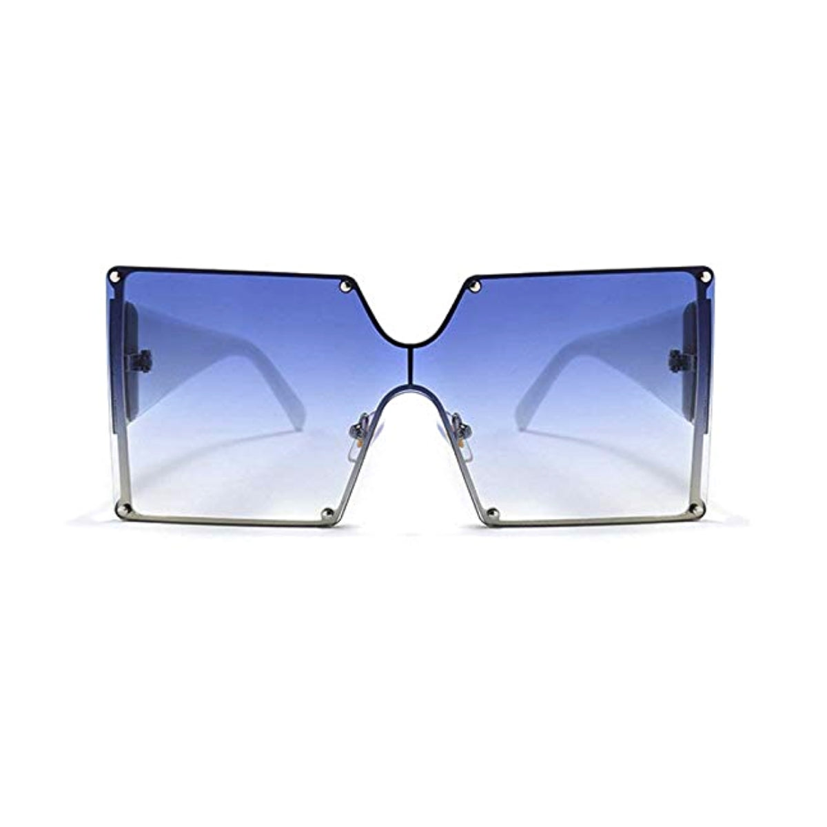 Blue Gradient Square Sunglasses