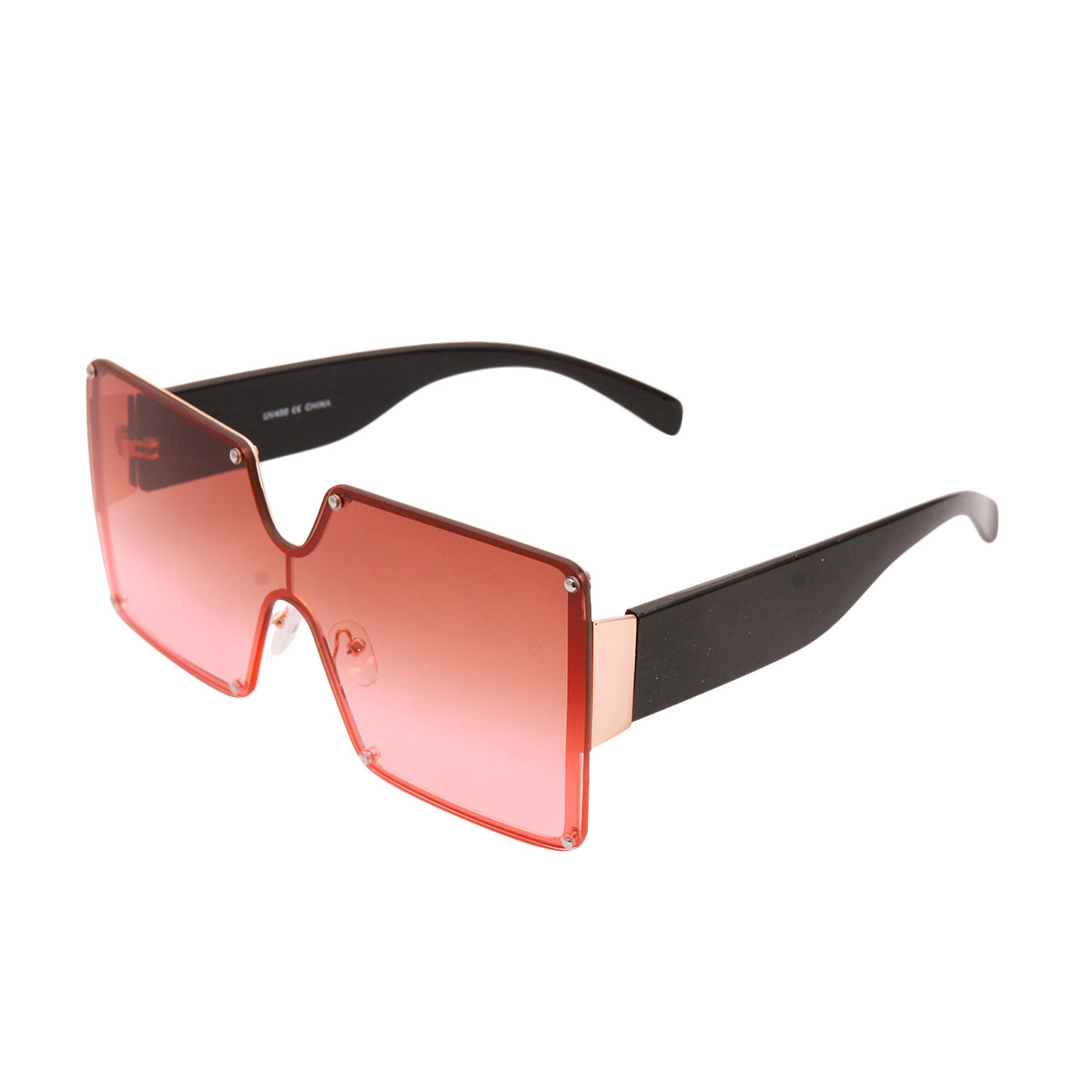 Pink Gradient Square Sunglasses