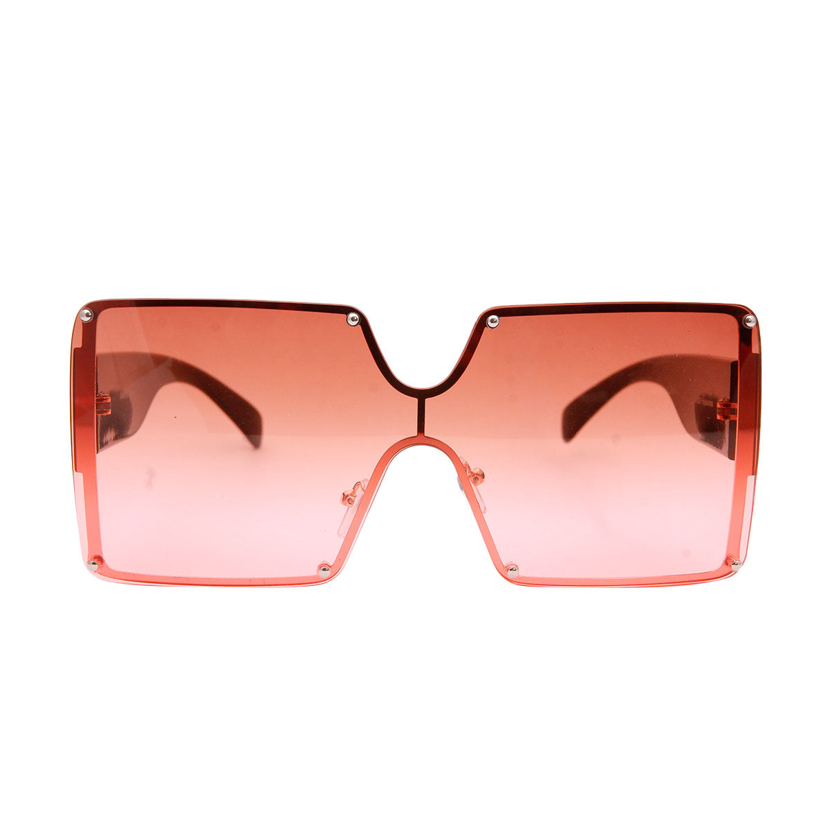 Pink Gradient Square Sunglasses