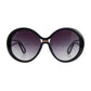 Black Gradient Round Sunglasses