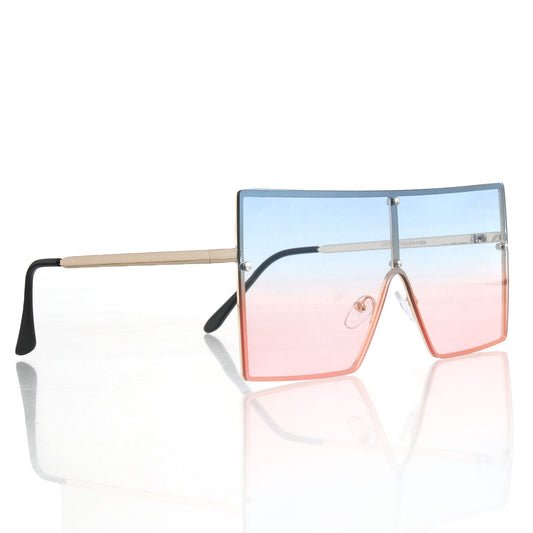 Blue Square One Lens Sunglasses