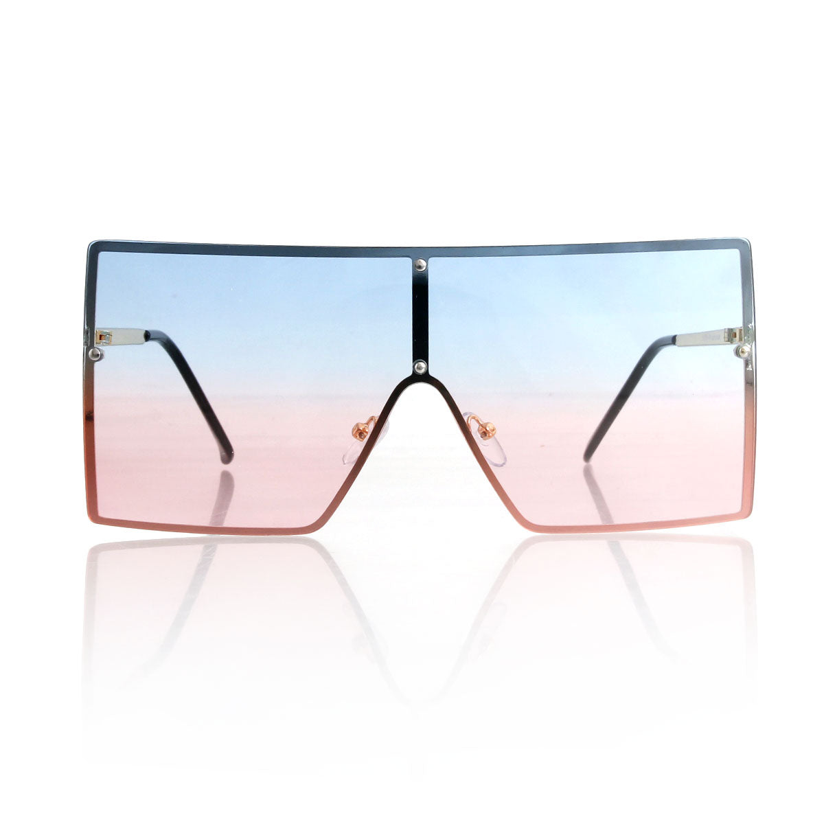 Blue Square One Lens Sunglasses