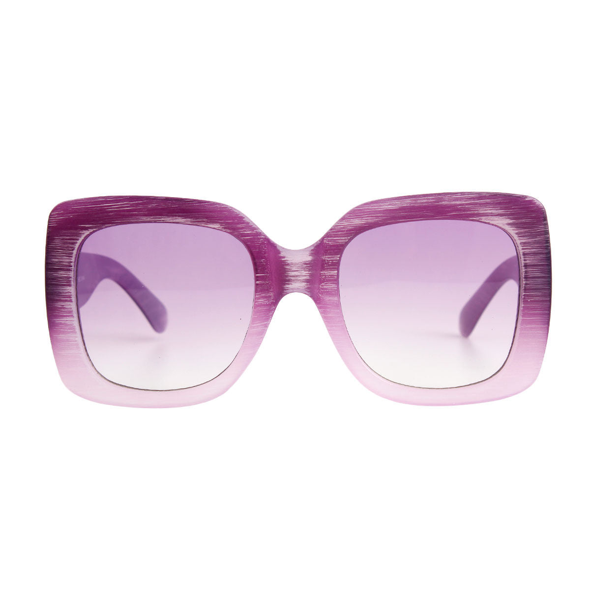 Purple Wood Square Sunglasses