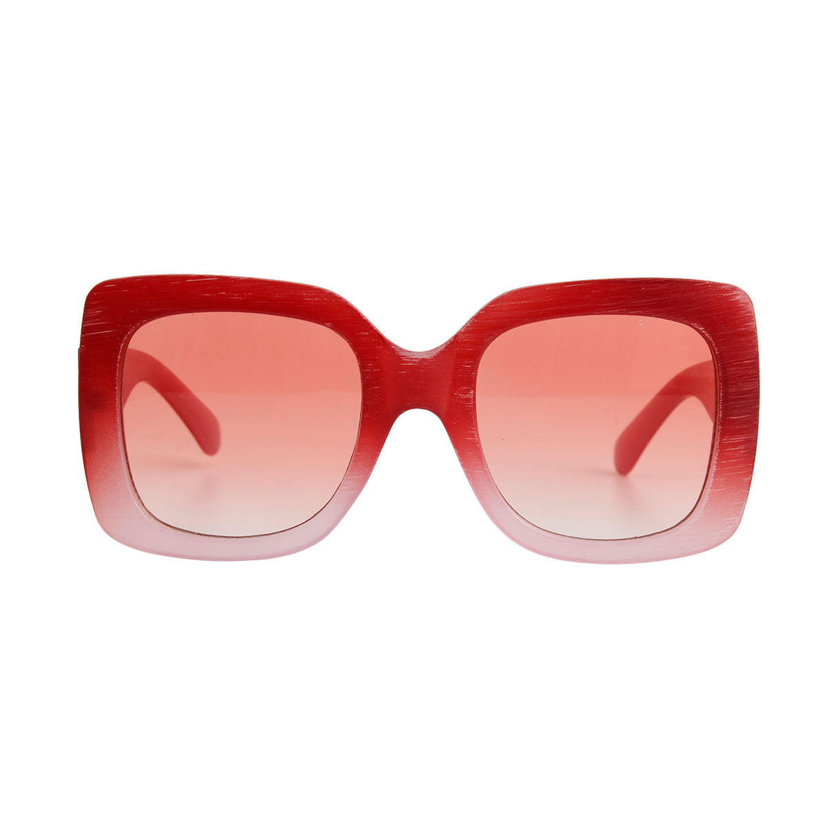 Red Wood Square Sunglasses