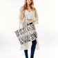 Love Yourself Animal Print Beach Bag