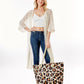 Leopard Canvas Beach Bag