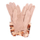Taupe Leopard Fur Cuff Smart Gloves