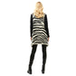Zebra Pattern Fuzzy Vest