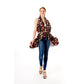 Black Floral Vest Cover Up