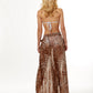 Brown Leopard Sarong Beach Skirt