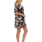Black and White Abstract Print Cover Up