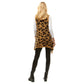 Brown Leopard Fuzzy Vest