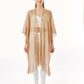 Gold Metallic Fringe Kimono