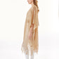 Gold Metallic Fringe Kimono