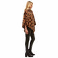 Brown Leopard Fur Poncho