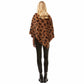 Brown Leopard Fur Poncho