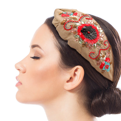 Multi Bead Sequin Embellished Headband