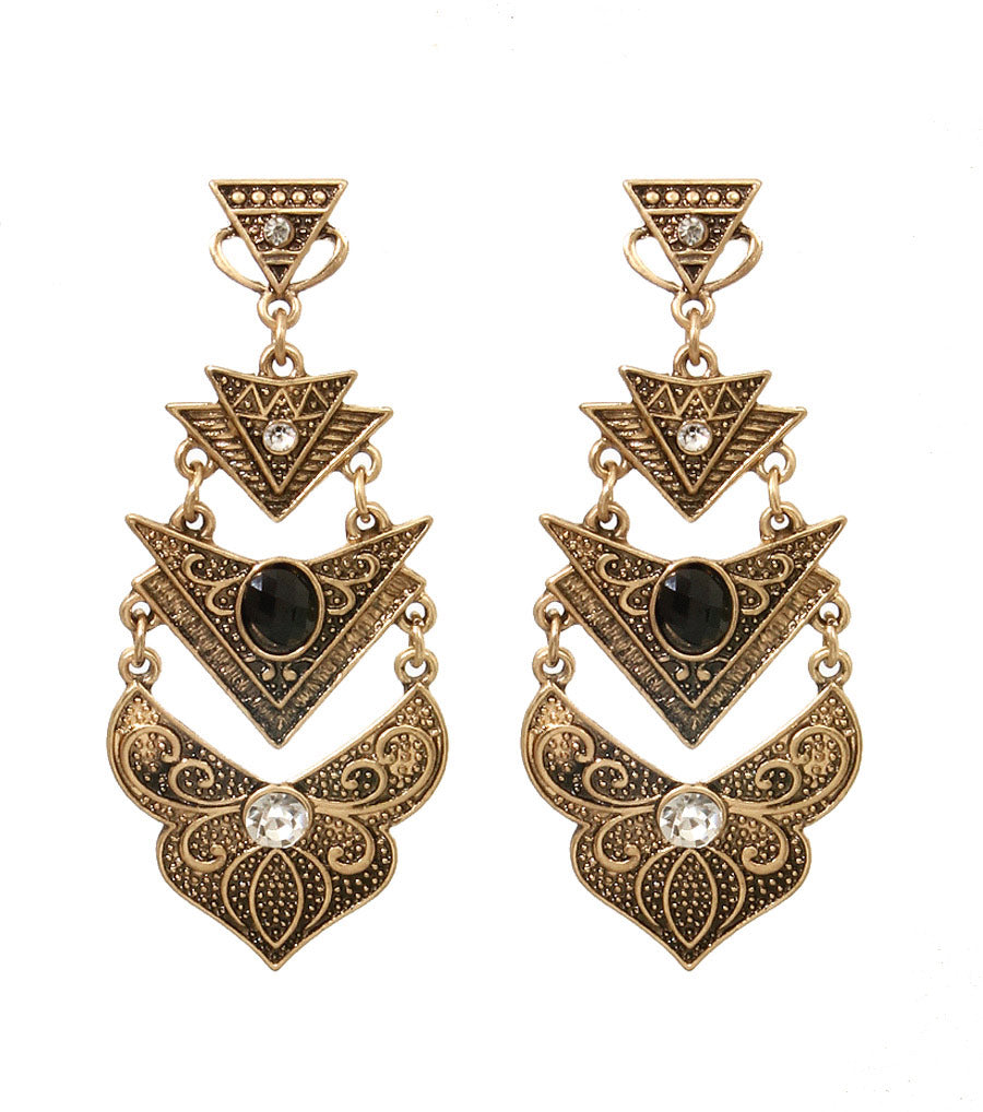 Metal Drop Earrings