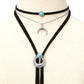 Suede Long Choker