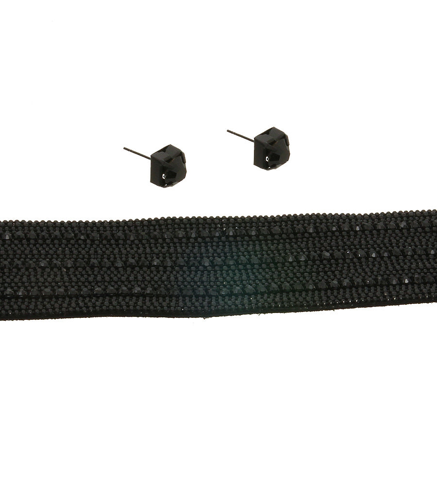 Metal Stoned Choker