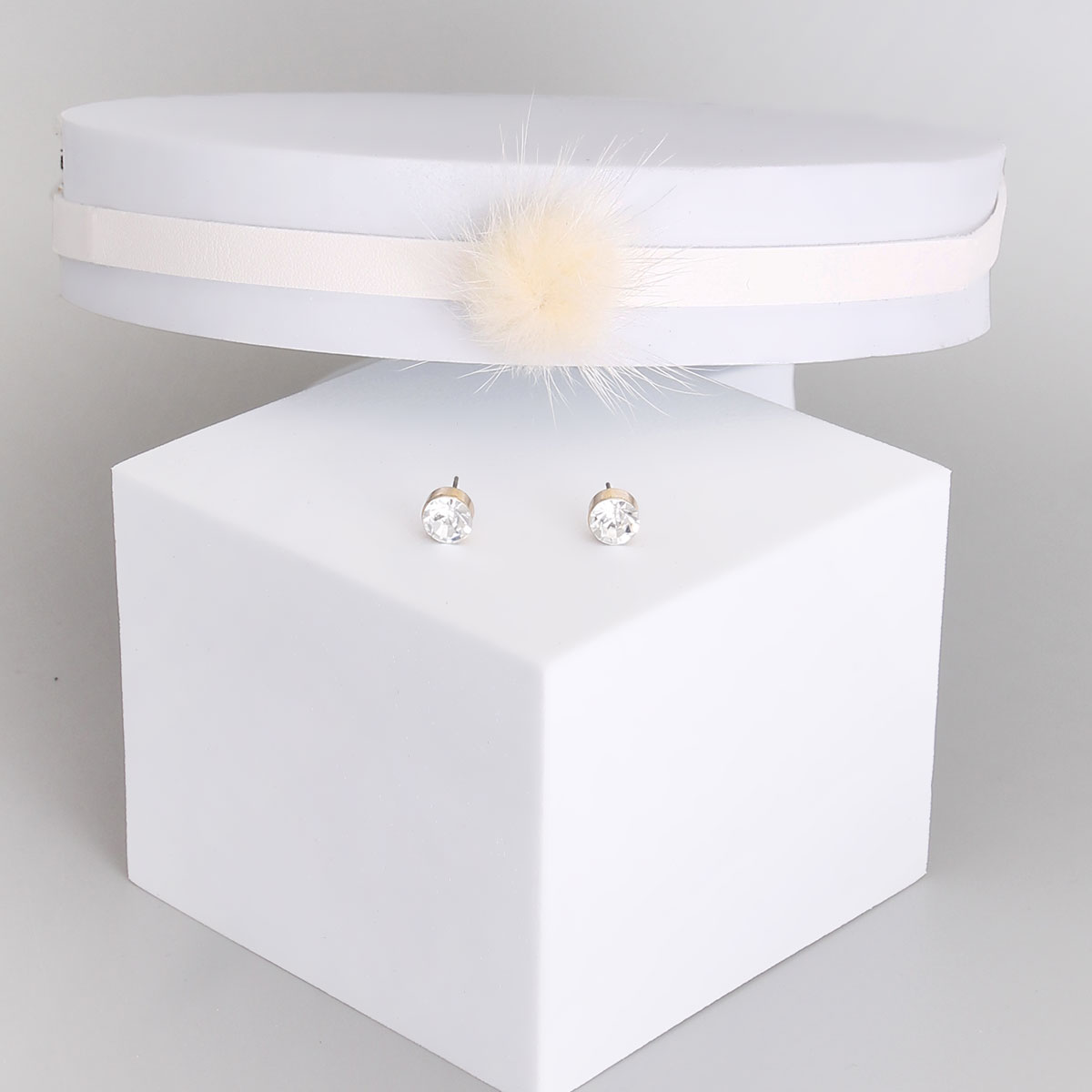 Dozen Ivory Pom Pom Chokers