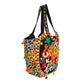 Black Embroidered Elephant Tote