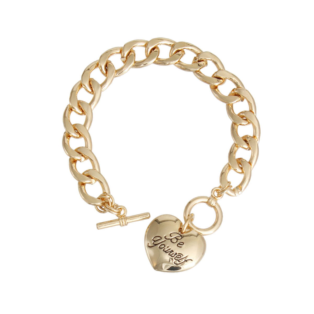 Gold Be Yourself Chain Bracelet