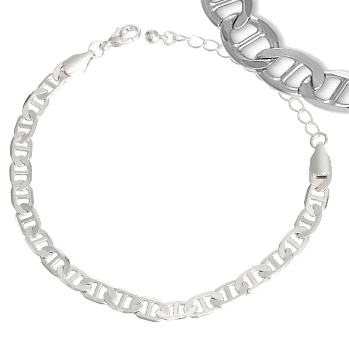 Mens Silver Mariner Bracelet