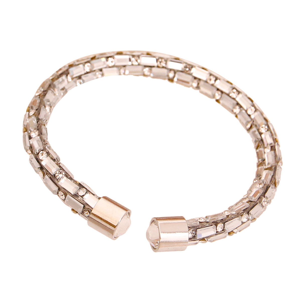 Silver Open Tube Bracelet