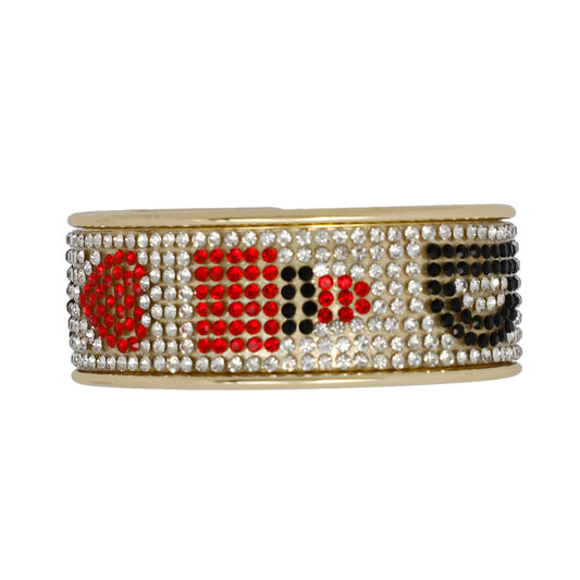 Gold Rim Lipstick Bangle Cuff