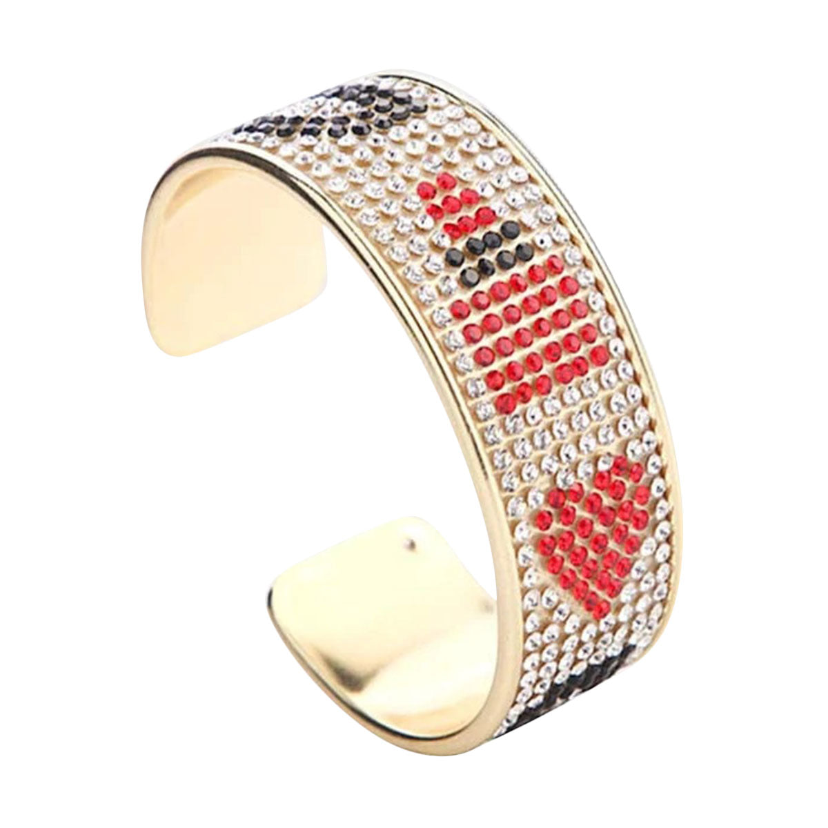 Gold Rim Lipstick Bangle Cuff