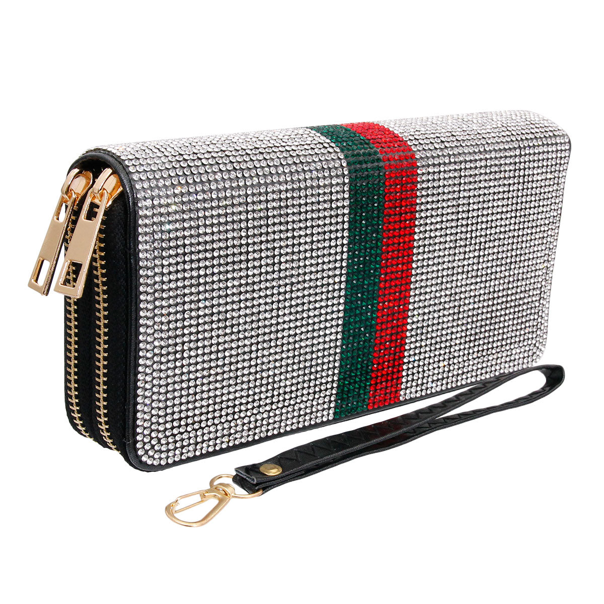 Designer Style Double Zipper Wallet