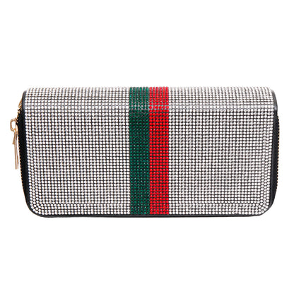 Designer Style Double Zipper Wallet