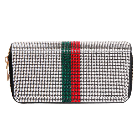 Designer Style Double Zipper Wallet