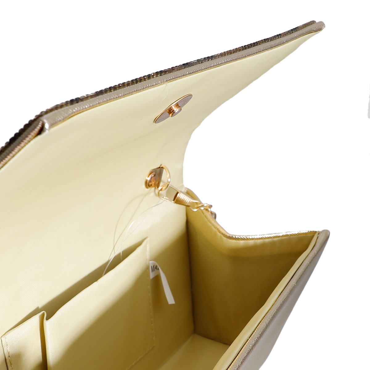 Leopard Rhinestone Flap Clutch