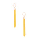 Yellow Chain Tassel Baby Hoops