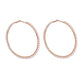 Gold Hoop Earrings Wrapped with Cream Pearls