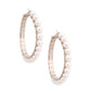 White Wire Wrapped Hoops