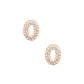 O Initial Rhinestone Studs