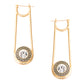 Designer Style Gold Baby Hoops