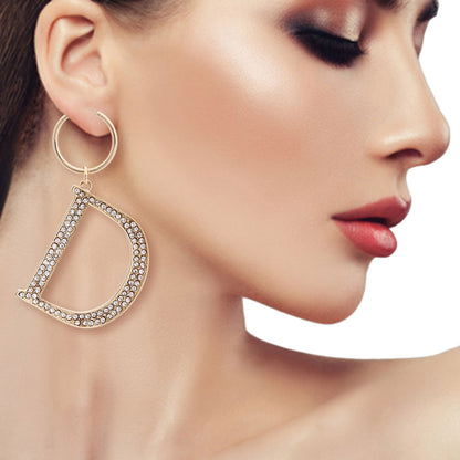 Gold Dior Style Baby Hoops