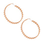 Gold Watch Wristband Shape Hoops
