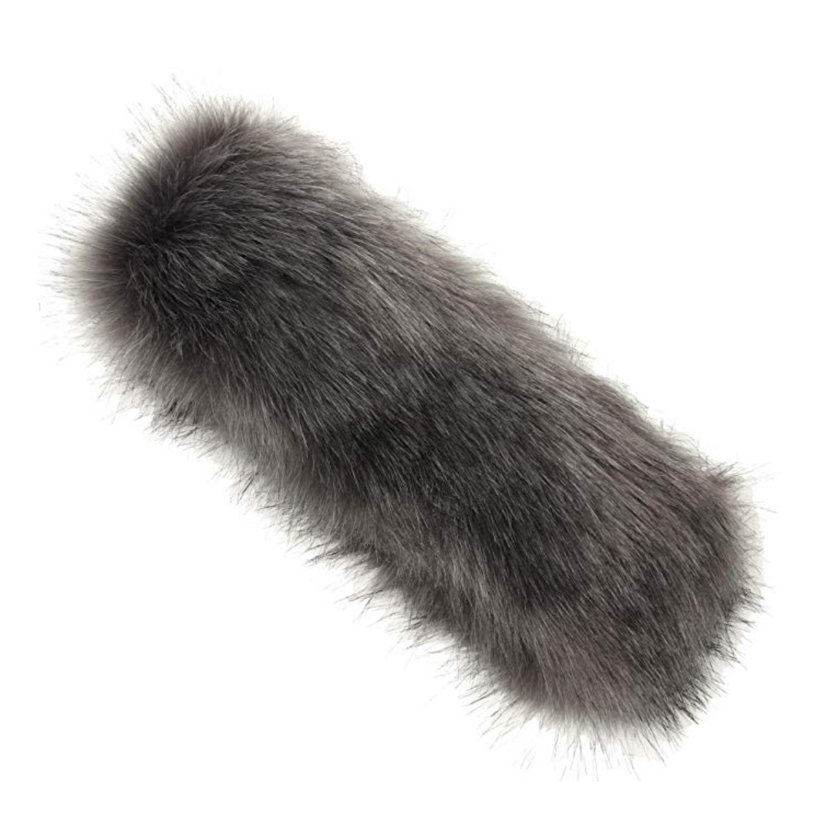 Gray Fur Earmuff Headband