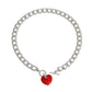 Red Heart Silver Chain