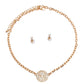Gold Cable Chain Greek Key Necklace